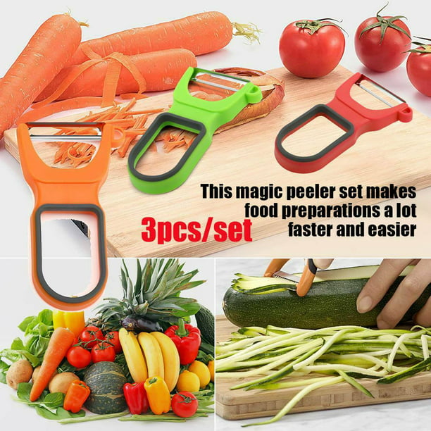 Stainless Steel Potato Peeler Carrot Grater Fruit Serrated Vegetable Cutter Tool